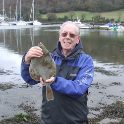 Brian Dennis with a Flounder of 1lb 12oz