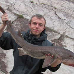 Steve King with a shore caught Bull Buss - 11lb 4oz
