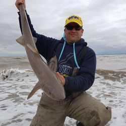 Mark Bryce with a Smoothhound of 13lb 0oz