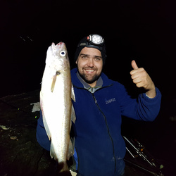 William Ansari with a Whiting of 1lb 13oz