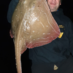 Mark Bryce with a Ray, Small Eyed of 10lb 14oz