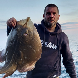 Mark Bryce with a Ray, Small Eyed of 11lb 3oz