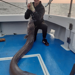 Josh Johnson with a Conger Eel of 40lb 6oz