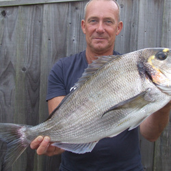 Rob Wheaton with a Bream, Gilthead of 12lb 3oz