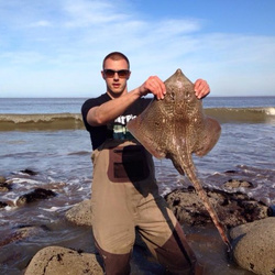 Carl McCormack with a shore caught Tho - 10lb 8oz (6th March 2015)