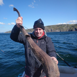 Tony Swain with a Bull Huss of 11lb 10oz