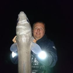 Scott Clark with a Conger Eel of 31lb 0oz