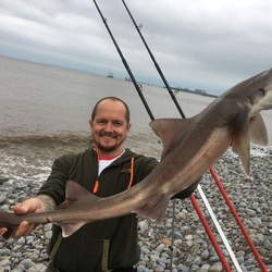 Mark Hayman with a Smoothhound of 10lb 5oz