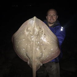 Mark Hayman with a Ray, Small Eyed of 11lb 7oz