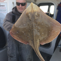 Tony Swain with a Ray, Small Eyed of 9lb 2oz