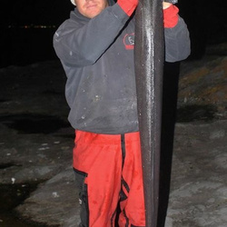 Andy Webb with a Conger Eel of 20lb 14oz