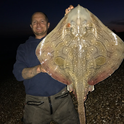 Mark Hayman with a Ray, Undulate of 10lb 4oz