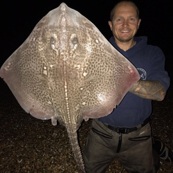 Mark Hayman with a Ray, Thornback of 10lb 2oz