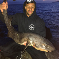 Lloyd Carty with a Bull Huss of 10lb 4oz