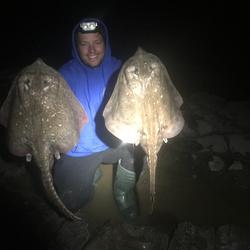 Eddie Reilly with a Ray, Thornback of 7lb 10oz