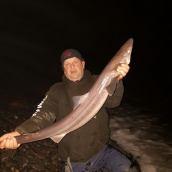 Mark Bryce with a shore caught Spurdog - 11lb 1oz (17th January 2017)