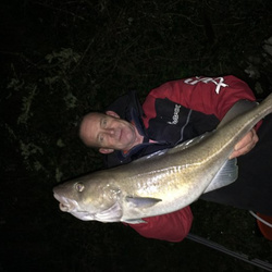 Rob wheaton with a shore caught Cod - 10lb.12oz (13/01/2016)