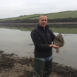 Rob Wheaton with a shore caught Flounder - 2lb.12oz (01/12/2013)