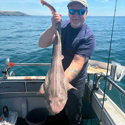 Tony Swain with a Bull Huss of 13lb 2oz