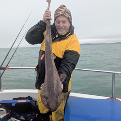 Tony Swain with a Bull Huss of 14lb 9oz